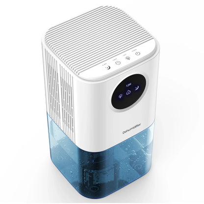 Portable Dehumidifier – 35oz Capacity, Silent Operation, Colorful Lights & Timer Switch for Home & Bedroom