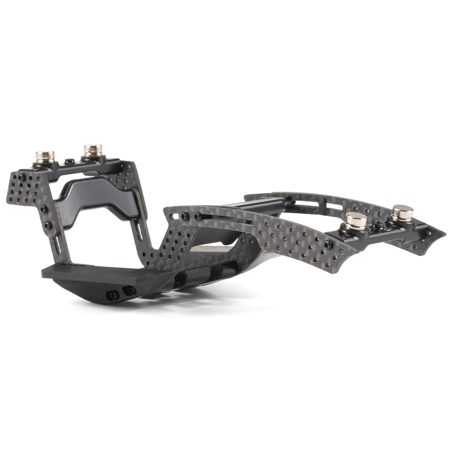 Carbon Fiber 1/24 LCG Chassis Kit - High-Clearance Adjustable Wheelbase for SCX24 Custom Performance Builds