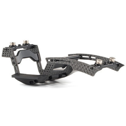 Carbon Fiber 1/24 LCG Chassis Kit - High-Clearance Adjustable Wheelbase for SCX24 Custom Performance Builds