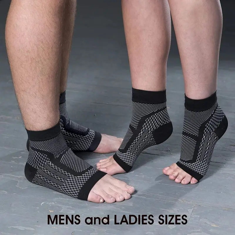 Sports Ankle Support Brace – Compression Sleeve Sock for Plantar Fasciitis, Achilles Tendonitis & Heel Pain