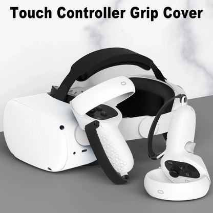 HUNDAI Oculus Quest 2 Silicone Controller Cover — Protective VR Touch Grip with Knuckle Strap
