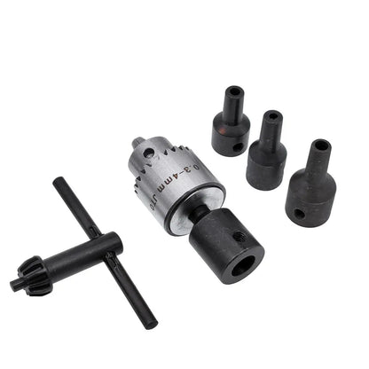 JT0 B10 B12 Adapter Connecting Rod – Steel & Copper Drill Chuck Shaft Sleeve, 4mm to 12mm Coupling
