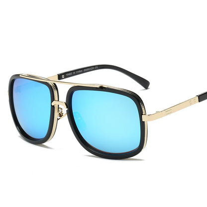 Men’s Vintage Pilot Driving Sunglasses – Gradient Brown UV400 Summer Style Goggles