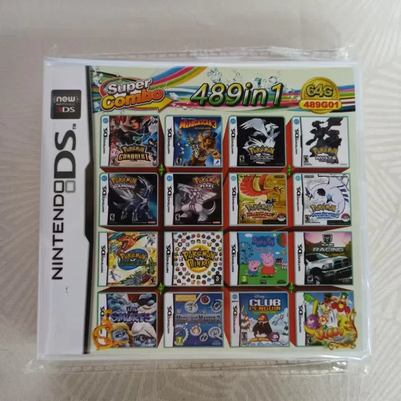 NDS/3DS Multi-ROM Game Card — 4300/510/500/208-in-1 Combined NDS Cartridge/Cassette