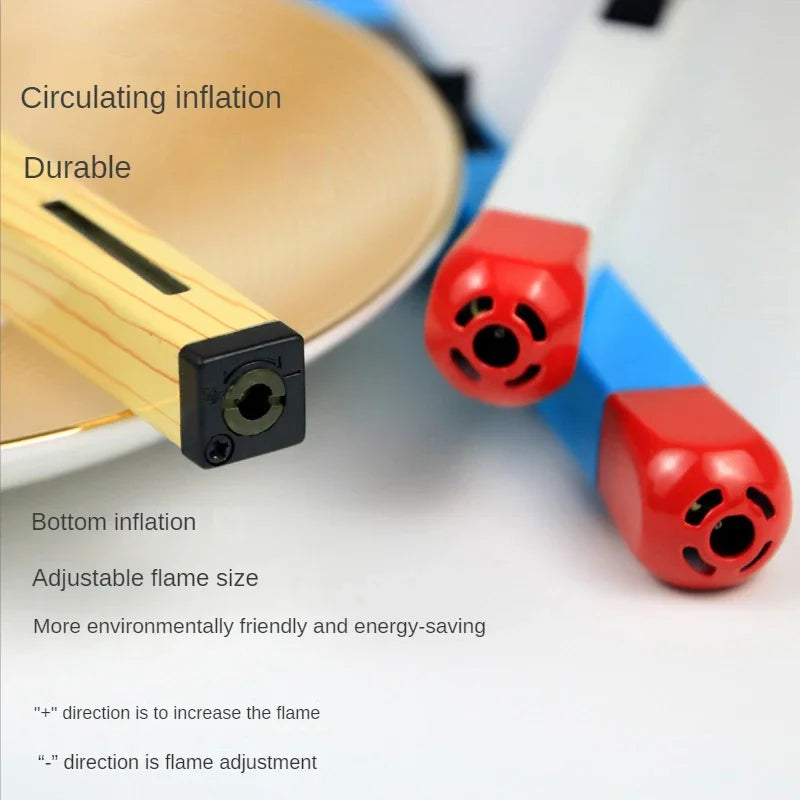 New Creative Match-Style Open Flame Gas Lighter – Durable Metal Igniter for Outdoor Kitchen, Gas Stove & Smoking Accessories