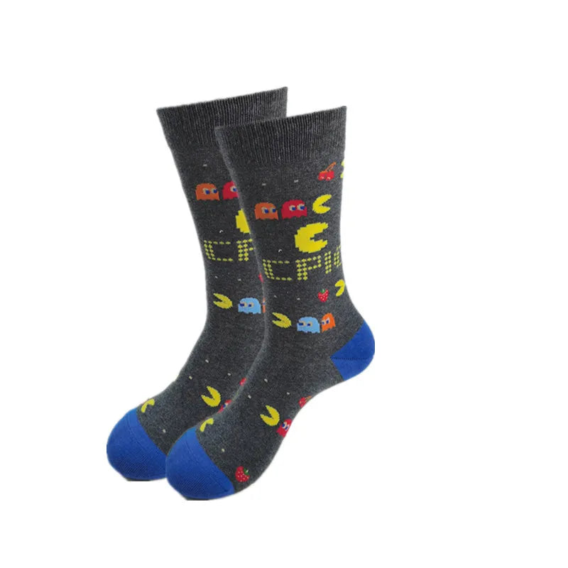 Spring and Autumn Cartoon Movie Character Socks for Men & Women – Funny Fashion High Quality Crew Tube Socks, Unisex Casual Cotton Socks