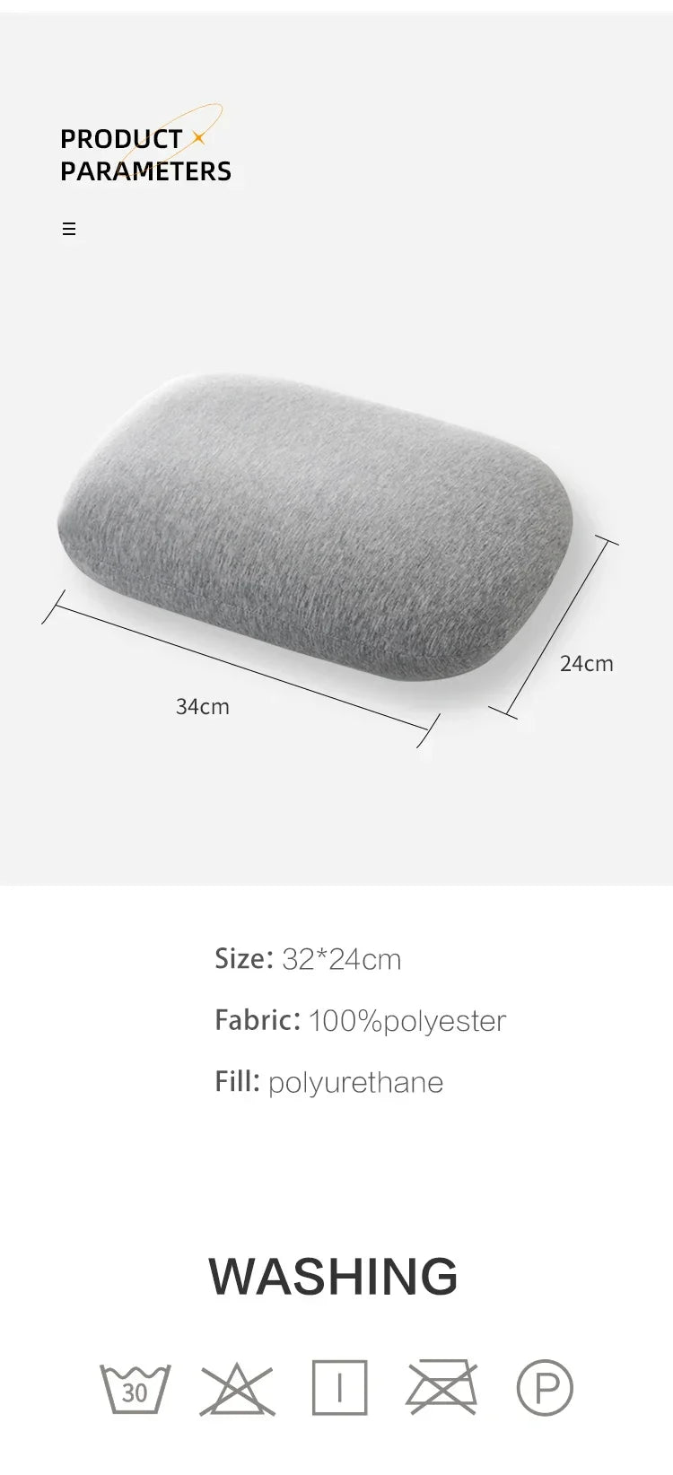 Multifunction Memory Foam Neck Pillow – Slow Rebound Soft Travel Pillow for Sleeping, Cervical Support & Massage