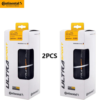 Continental Ultra Sport III Grand Sport Race Bike Tire – 700x23C/25C/28C Folding Road Bicycle Tyre