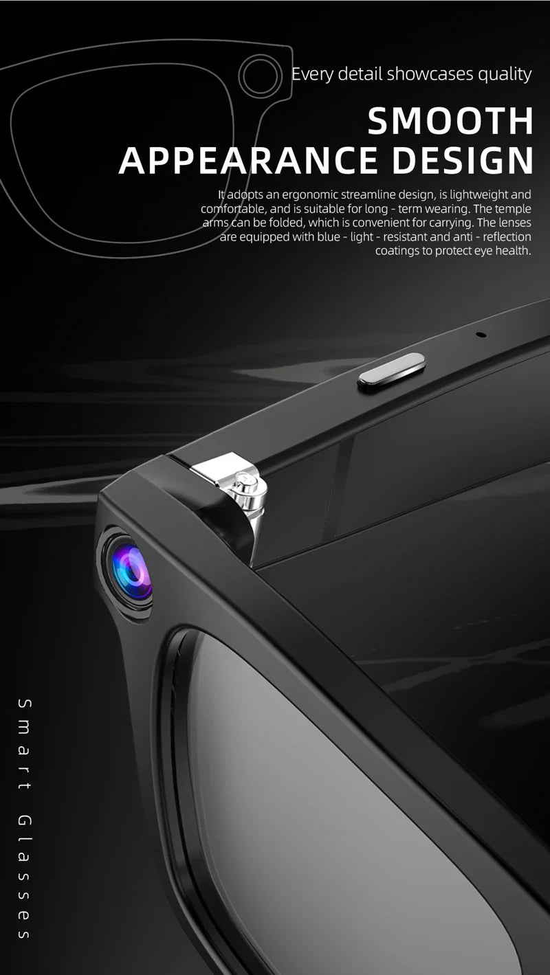 Xiaomi G300 800W Pixel Smart Glasses – AI HD Video Recording, Voice Calls, Translation, and Photochromic Lenses