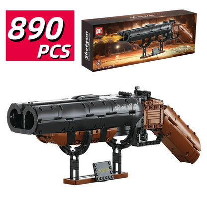 ZKZC WW2 Military Weapon Building Block Set – Shotgun, Sniper & Assault Rifle Toy for Kids Gifts
