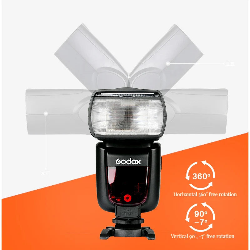 Godox TT600/TT600S 2.4G Wireless GN60 Camera Flash – Master/Slave Speedlite for Canon, Nikon, Sony, Pentax, Olympus, Fujifilm