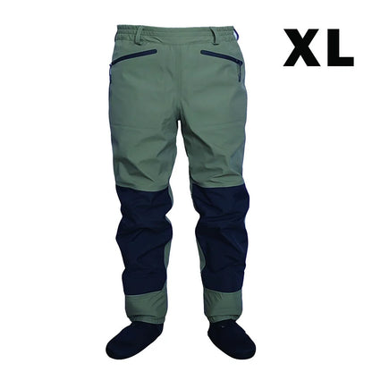 3 Layer Breathable Waterproof Fly Fishing Waist Waders – Stockingfoot High Pant Waders for Duck Hunting & Wading