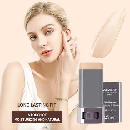 Ocheal Face Foundation Contour Stick – Long-Wear Lightweight Concealer & Blemish Brightening Makeup
