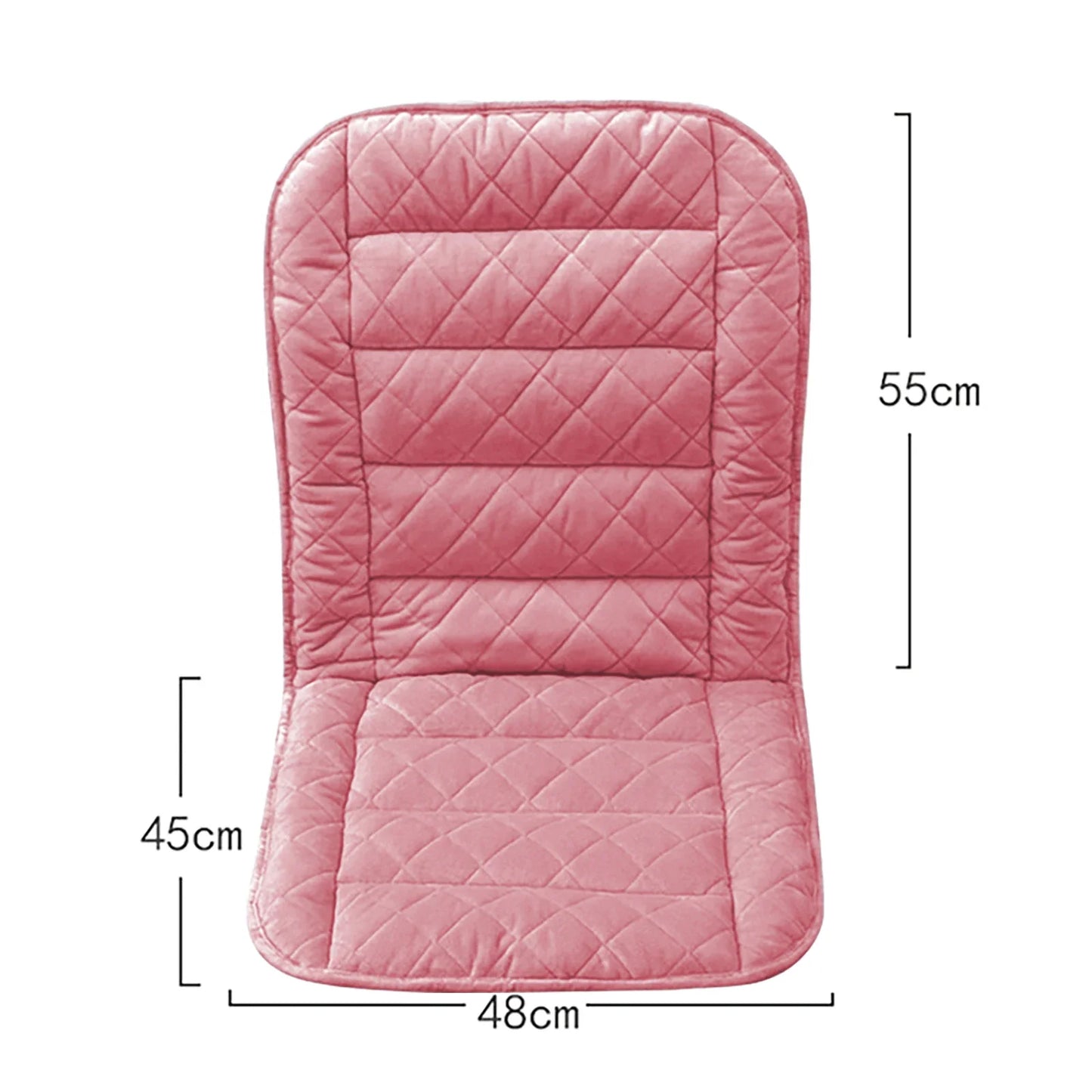 USB Heated Backrest Cushion for Office Chair – 3-Speed Temperature Heating Pad Winter Seat Mat