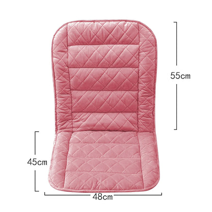 USB Heated Backrest Cushion for Office Chair – 3-Speed Temperature Heating Pad Winter Seat Mat