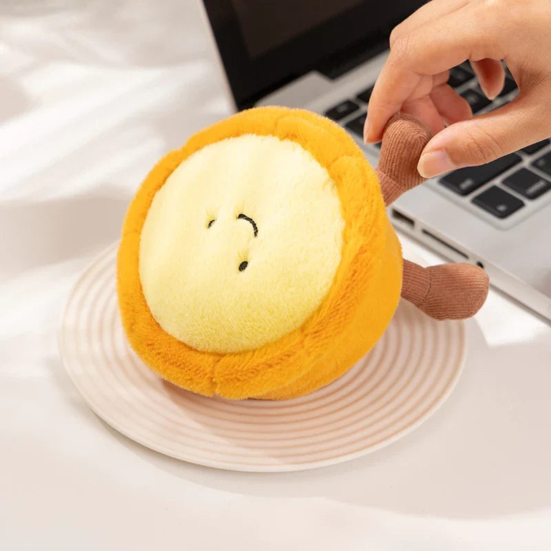 Cute Dessert Plush Toys – Soft Cake, Waffle, Pancake, Macaron, Éclair Stuffed Dolls for Kids Gift & Home Decor