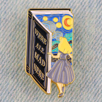 Starry Sky Enamel Brooches for Women — Fairy Tale Lapel Pins, Backpack & Clothing Accessories, Perfect Gift