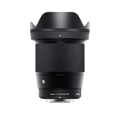 Sigma 16mm F1.4 DC DN Contemporary Lens – Wide Angle Mirrorless Camera Lens for Sony ZVE10, Canon EFM, Fujifilm XF, Nikon Z30/Z50