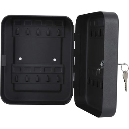 Wall-Mounted Key Cabinet with Lock & Code – 20 Key Organizer & Locking Key Holder Box