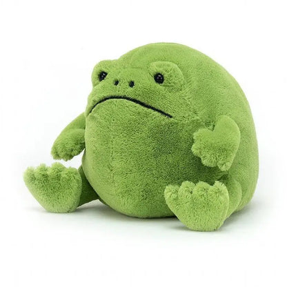 Ricky Rain Grumpy Frog Plush Toy — Cute Meme Character Stuffed Doll, Kawaii Animal Stress Relief Gift for Fans