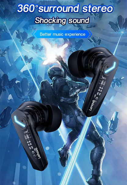 5PCS Lenovo GM2 Pro TWS Wireless Bluetooth Headset – 5.3 Bluetooth, Noise Reduction, Sport & Gaming Earbuds