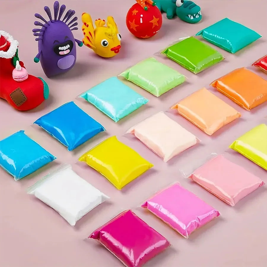 36 Color Air-Dried Clay Set – Ultra-Light Plastic Clay with Carving Tools, DIY Crafts & Gifts for Children and Friends