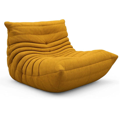 Caterpillar Single Sofa Chair – Cozy Tatami Lounge Chair for Living Room, Bedroom, Balcony, Reading, and Leisure