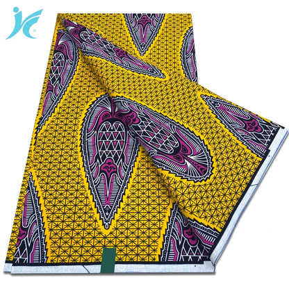 2026 African Real Wax Fabric - 100% Cotton Nigerian Ankara Dutch Batik Sewing Cloth