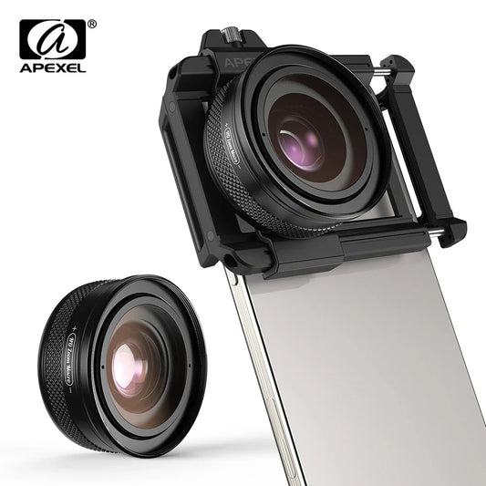 APEXEL 10-20X Zoom HD Macro Lens – Micro Phone Camera Lens for iPhone, Samsung & All Smartphones Eye Macro Photography