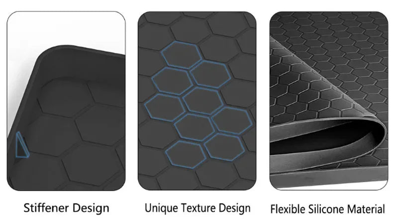 Waterproof Under Sink Mat | Flexible Silicone Cabinet Liner & Protector for Kitchen & Bathroom