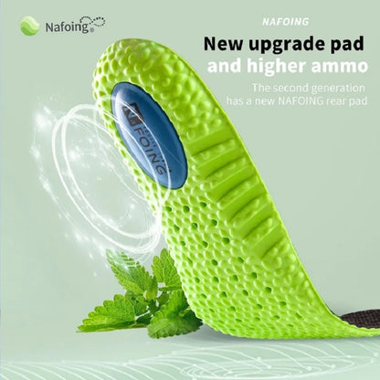 Shock Absorption PU Memory Foam Insoles, Breathable Arch Support Orthopedic Shoe Inserts for Men & Women Foot Care Pads