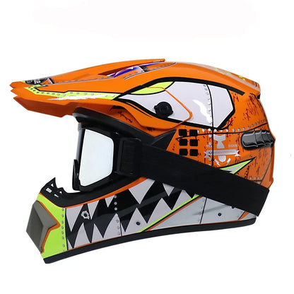 Children's Motorcycle Helmet - Off-Road Motocross Bike Helmet for Downhill & Cycling