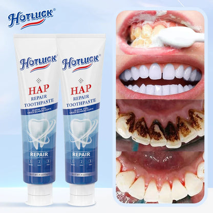 Hotluck Fluoride-Free Nano Hydroxyapatite Toothpaste – Sensitive Relief, Whitening, SLS-Free, Natural Peppermint