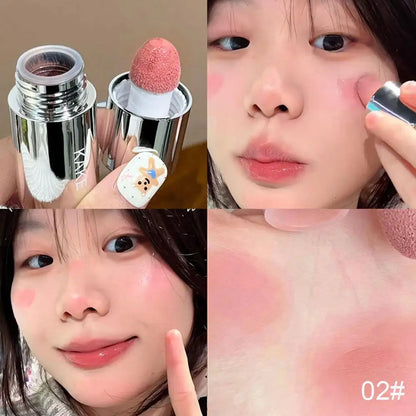 Velvet Liquid Blush Matte – Natural Long-Lasting Facial Contour & Brightening Makeup with Sponge Applicator
