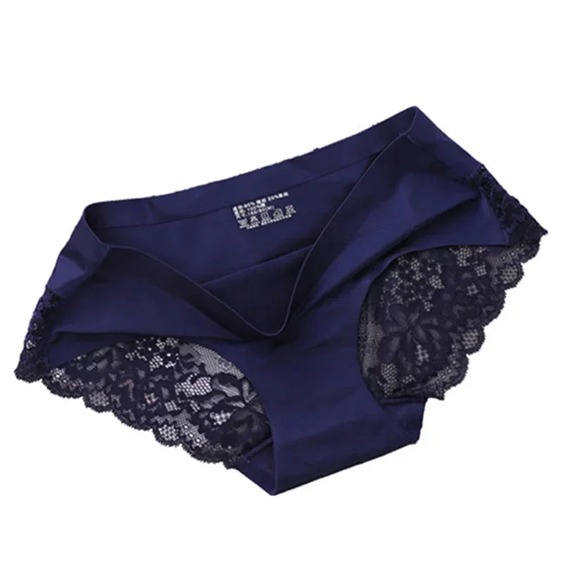 Seamless Women's Comfort Lace Briefs Set – Hollow Out Low Rise Sport Panties | Soft Lingerie for Women