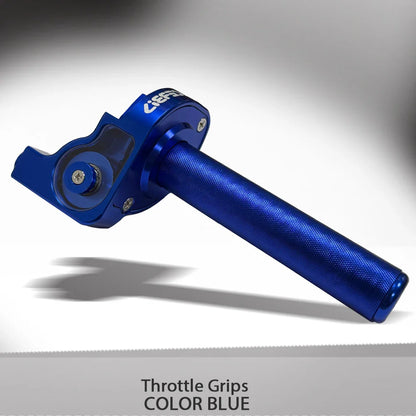 7/8" Quick Action Throttle Grip with Cable — Twist Gas Throttle Set for 50cc–150cc Motorcycle, Moped, Scooter, Bike (M10*1.5)