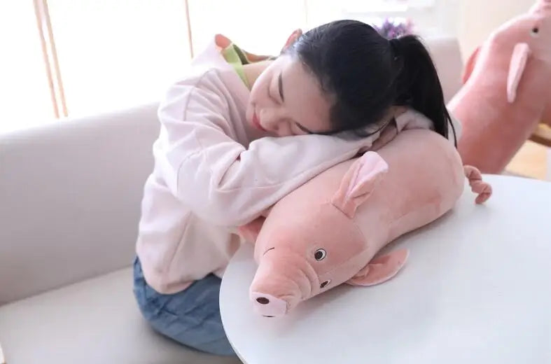 25cm Lifelike Cartoon Pig Plush Toy — Soft Stuffed Animal Doll, Kawaii Birthday Gift for Girls