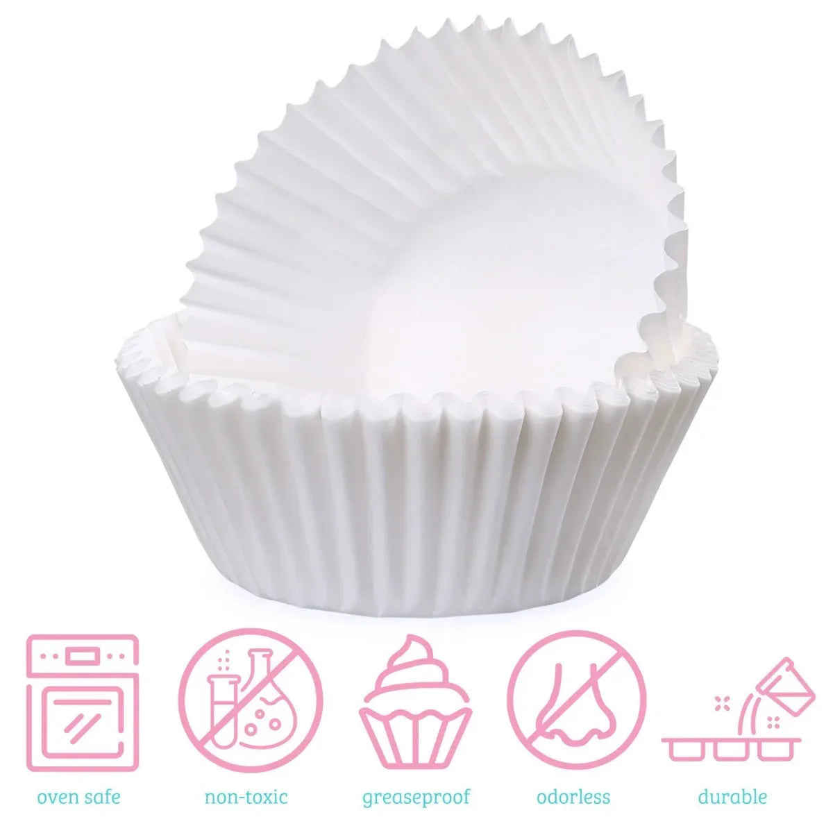 100/300PCS Paper Cupcake Liners for Muffins, Desserts, Chocolate Cups & Baking Molds