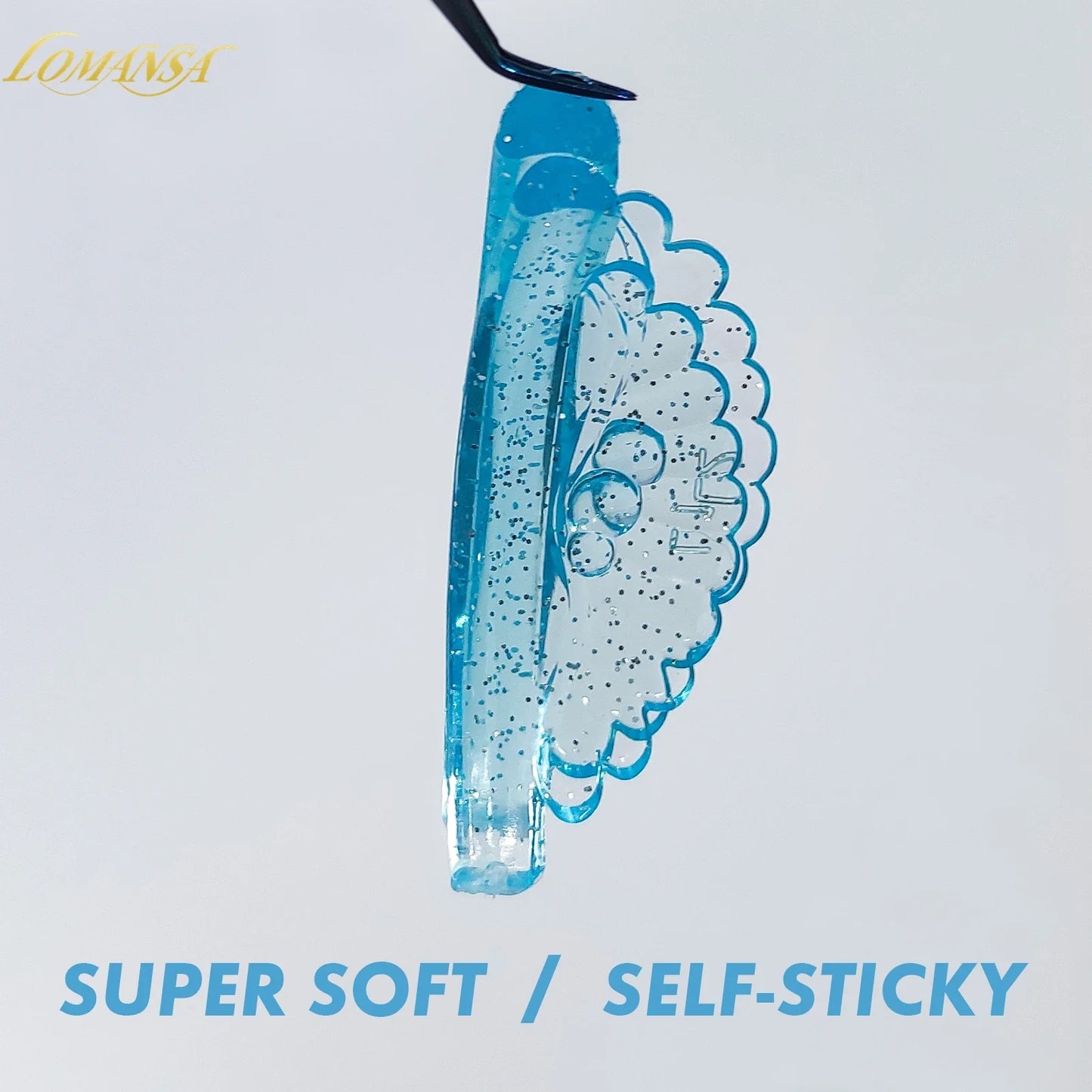 Lomansa 5 Pairs C Curl Silicone Eyelash Perm Pads – Sticky Lifting Rods & 3D Eyelash Curler Accessories Makeup Tools