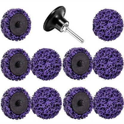 10/21pcs 2-Inch Polishing Strip Disc Set - Surface Cleaning, Paint Removal & Grinding Wheel Kit with Holder