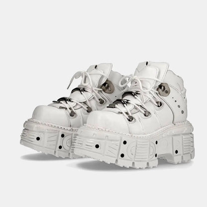 2024 Gothic Platform Shoes - Heavy Metal Punk, Height-Increasing Leather, Millennium Hot Girl Asian Culture Style