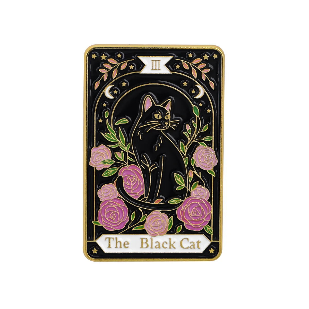 Cute Black Cat Enamel Pin – Animal Brooch Lapel Pin for Backpack, Clothing, Witch Jewelry & Halloween Gifts