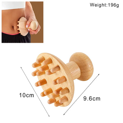 Wooden Lymphatic Drainage & Anti-Cellulite Massage Tools – Gua Sha for Body Shaping & Sore Muscle Relief