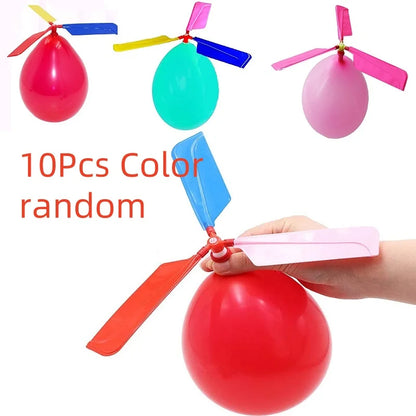Air Balloon Helicopter Toy Set - Fun Flying Outdoor Party Game for Kids (1–10 PCS)