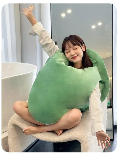 Wearable Turtle Shell Plush Pillow — Soft Stuffed Tortoise Costume Cushion, Funny Plush Toy & Dress-Up Accessory