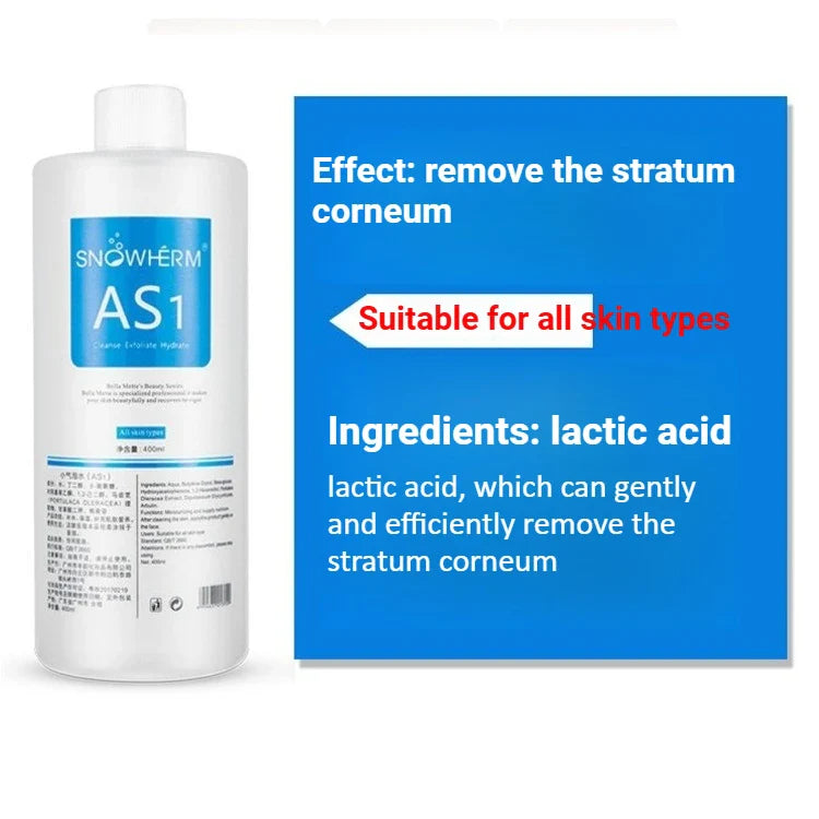 400ml Aqua Peel Solution AS1 SA2 AO3 Facial Machine Skin Deep Cleansing Serum Exfoliating Hydrating Replenish Water Treatment Fluid