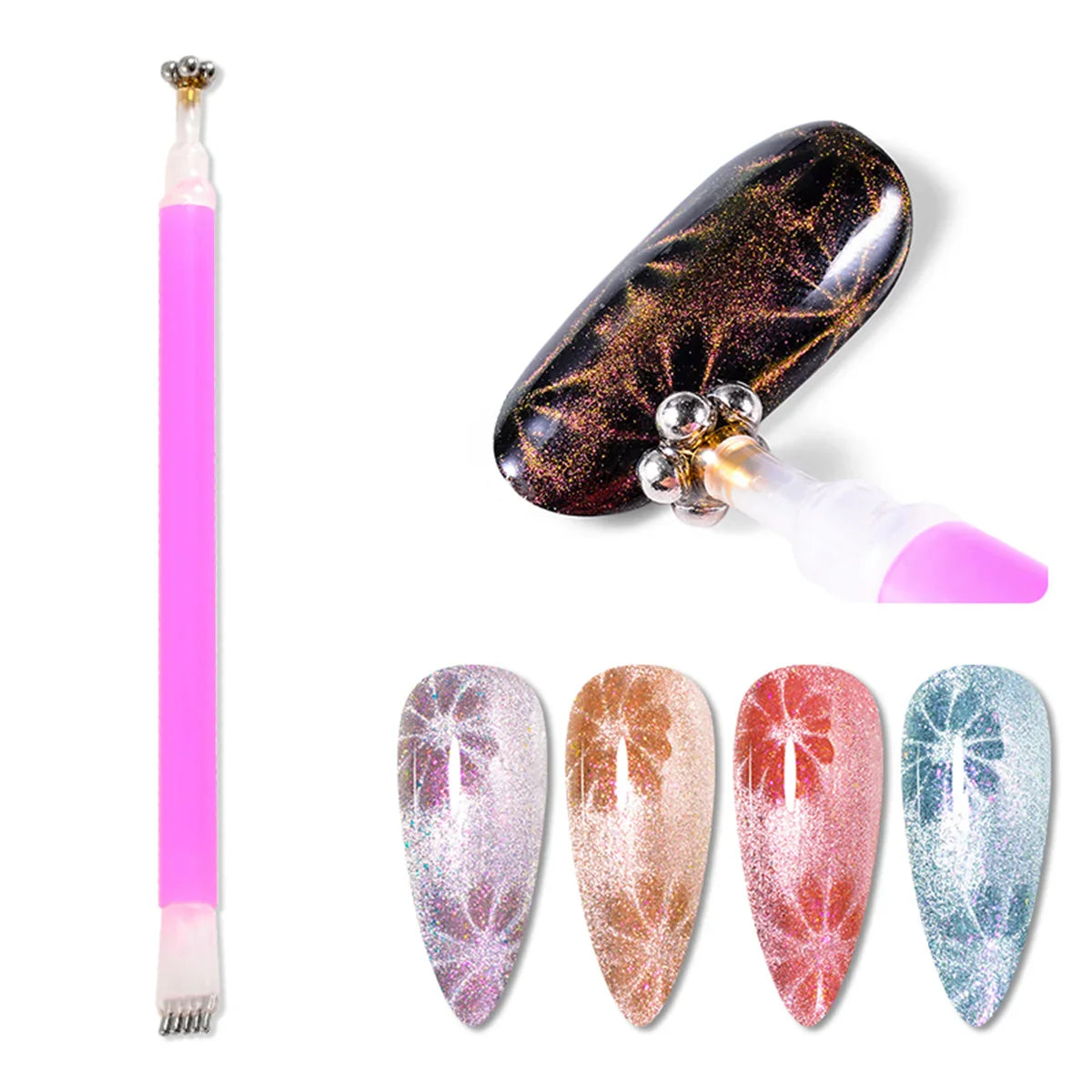 Cat Eye Nail Magnetic Stick – Heart-Shaped Magnet Tool for UV Gel Polish & Manicure Design
