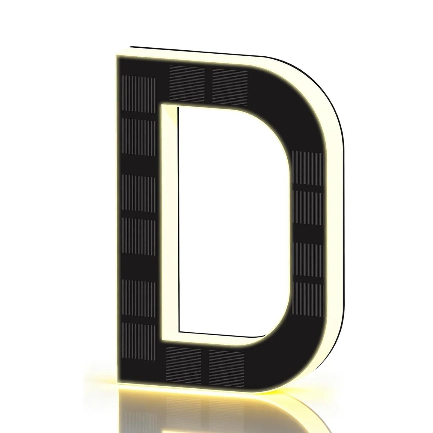 LED Solar House Numbers - IP65 Waterproof Personalized Illuminated Outdoor Address Sign for Home, Hotel & Bar 23/17/12CM