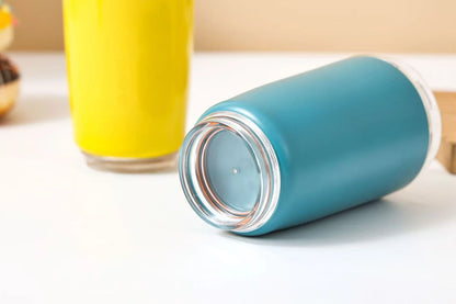 240ml Stainless Steel Insulated Coffee Cup – Vacuum Travel Mug for Car, Portable Hot & Cold Water Bottle Roller Design