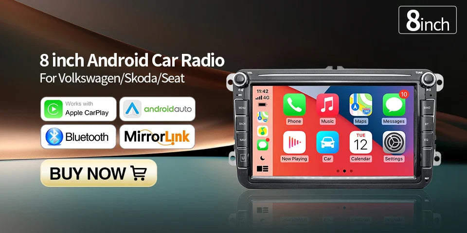 GRANDnavi Android 13 Car Radio GPS - 2Din Multimedia Player for VW, Skoda Octavia, Golf 5/6, Passat B6, Polo, Jetta